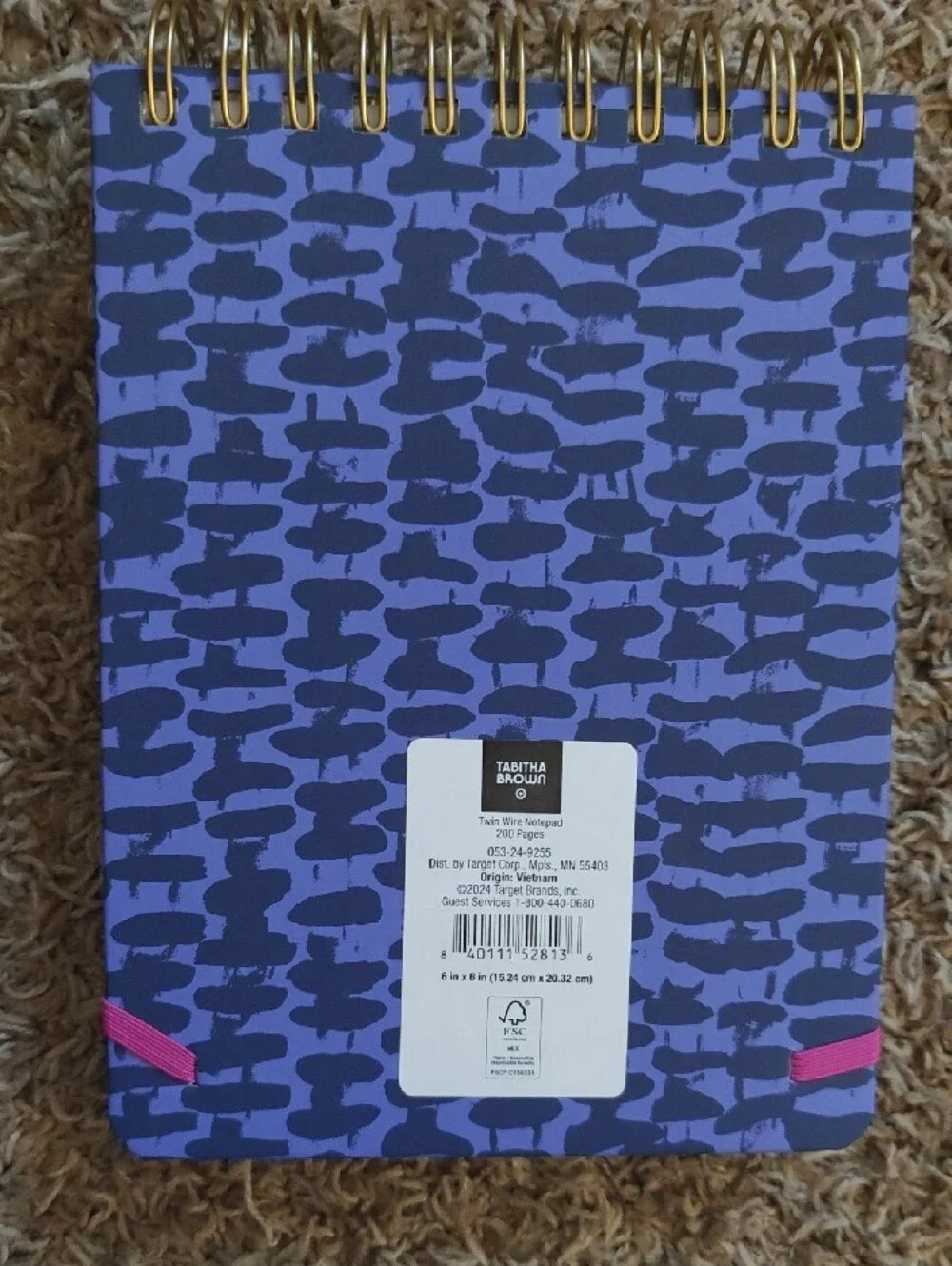 Tabitha Brown Notebook And Pen Set — Blue, Green, Yellow, Pink, Purple, Red